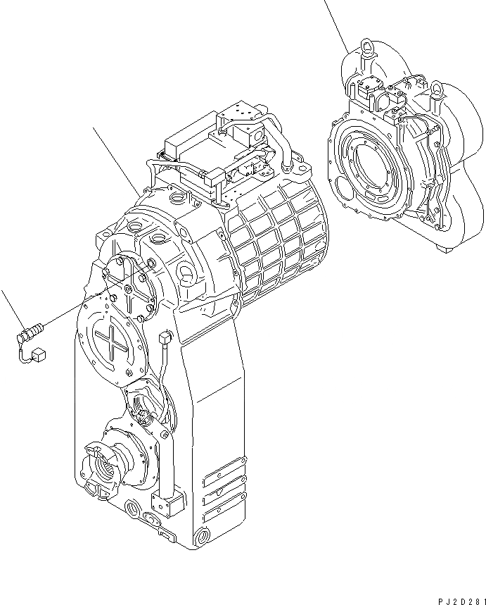 Схема запчастей Komatsu WA700-3 - ГИДРОТРАНСФОРМАТОР И ТРАНСМИССИЯ(№-7) ГИДРОТРАНСФОРМАТОР И ТРАНСМИССИЯ