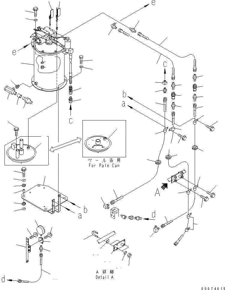 Схема запчастей Komatsu WA700-3 - АВТОМАТИЧ. СМАЗ. (НАСОС СМАЗКИ И ЗАДН. РАМА ВПРЫСК ЛИНИЯ)(№7-) ОСНОВНАЯ РАМА И ЕЕ ЧАСТИ