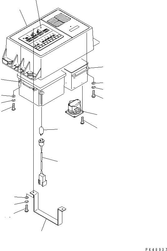 Схема запчастей Komatsu WA700-3 - ОСНОВН.TENANCE MONITOR (ВНУТР. ЧАСТИ) (КРОМЕ ЯПОН.)(№-7) КАБИНА ОПЕРАТОРА И СИСТЕМА УПРАВЛЕНИЯ