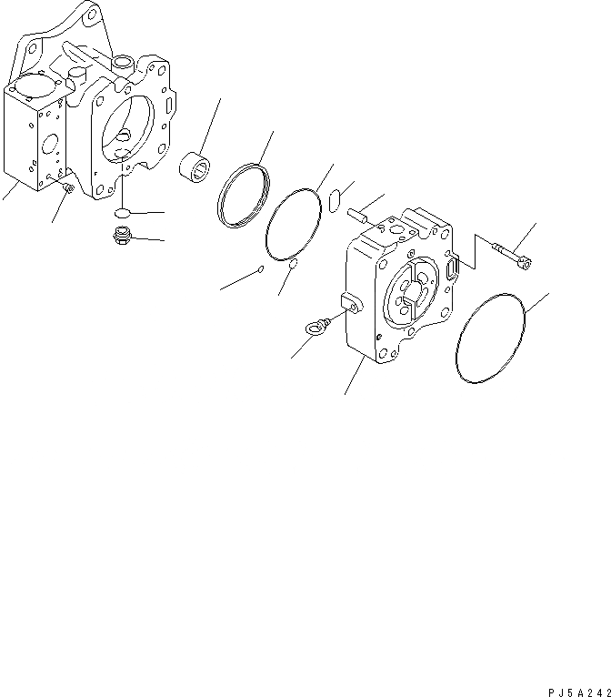 Схема запчастей Komatsu WA700-3 - ПЕРЕКЛЮЧАТЕЛЬ НАСОС (/8)(№7-) ОСНОВН. КОМПОНЕНТЫ И РЕМКОМПЛЕКТЫ