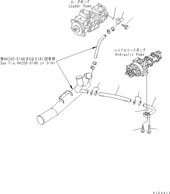 Схема запчастей Komatsu WA700-3 - ГИДРОЛИНИЯ (ГЛАВН. ЛИНИЯ) ГИДРАВЛИКА