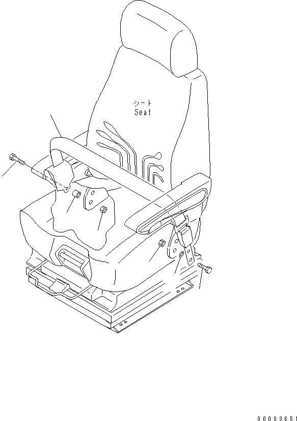 Схема запчастей Komatsu WA700-3 - РЕМЕНЬ БЕЗОПАСНОСТИ (MM ROLL) (ДЛЯ GRAMMER СИДЕНЬЕ)(№-) КАБИНА ОПЕРАТОРА И СИСТЕМА УПРАВЛЕНИЯ