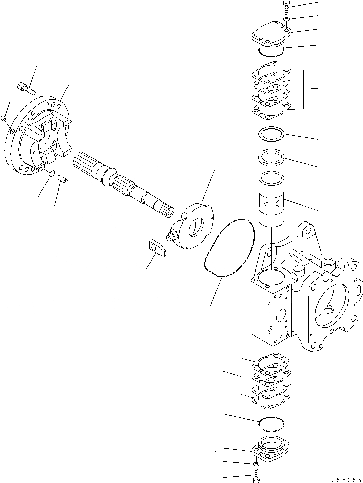 Схема запчастей Komatsu WA700-3 - ПЕРЕКЛЮЧАТЕЛЬ НАСОС (/) (ДЛЯ ACTIVE РАБОЧ.ING)(№-) ОСНОВН. КОМПОНЕНТЫ И РЕМКОМПЛЕКТЫ