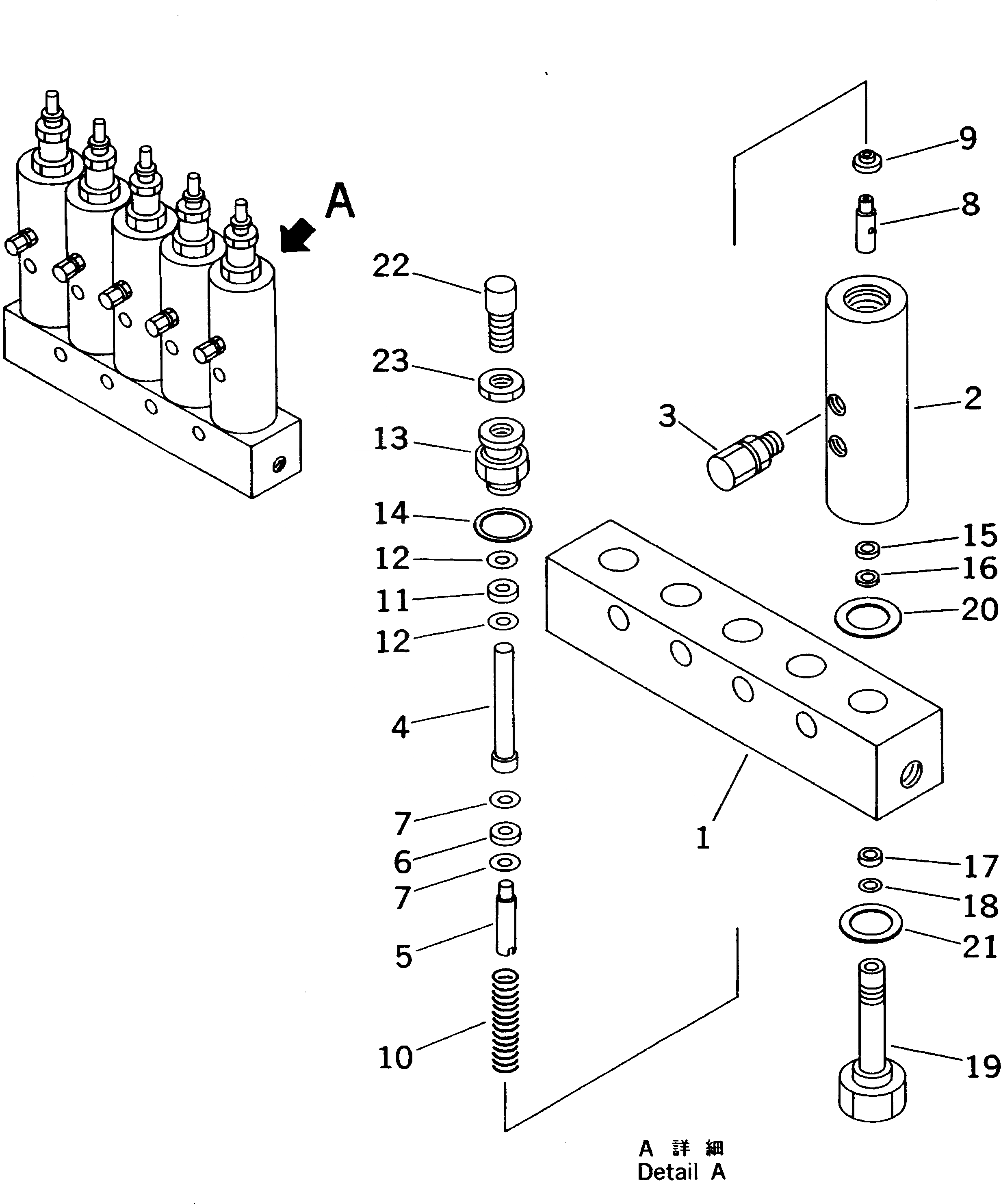 Схема запчастей Komatsu WA700-3 - АВТОМАТИЧ. СМАЗ. ВПРЫСК (-КОЛЛЕКТОР) (ВНУТР. ЧАСТИ)(№7-) ОСНОВНАЯ РАМА И ЕЕ ЧАСТИ
