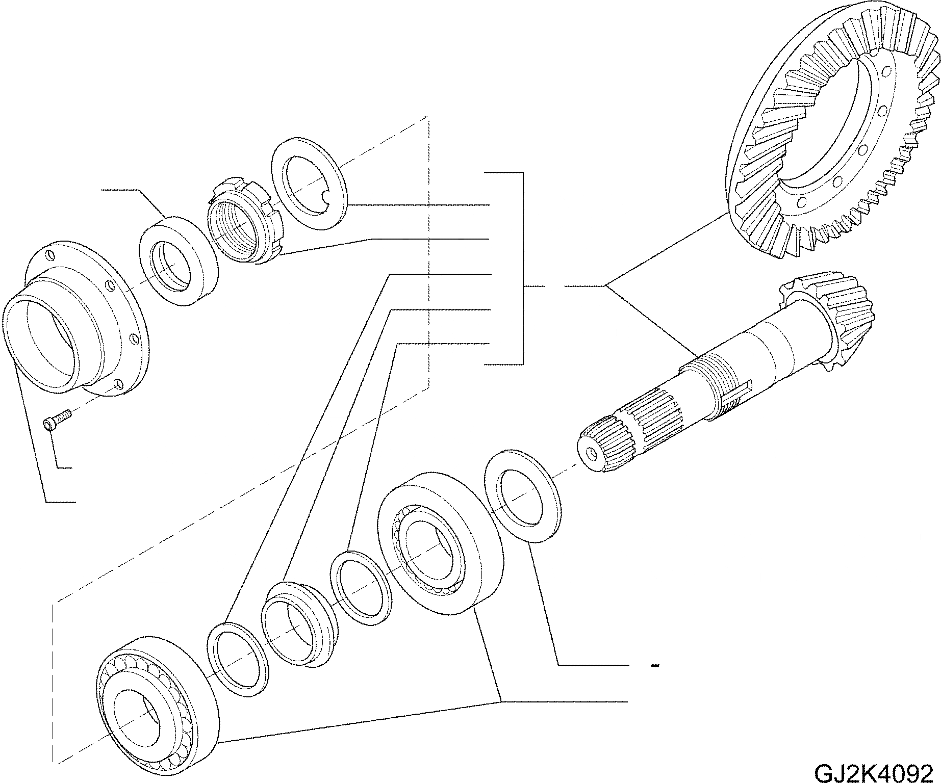 Схема запчастей Komatsu WA70-5 - МОСТ INSERT, ЗАДН. МОСТ, МОСТ С % САМОБЛОКИР. ЗАДН. МОСТ