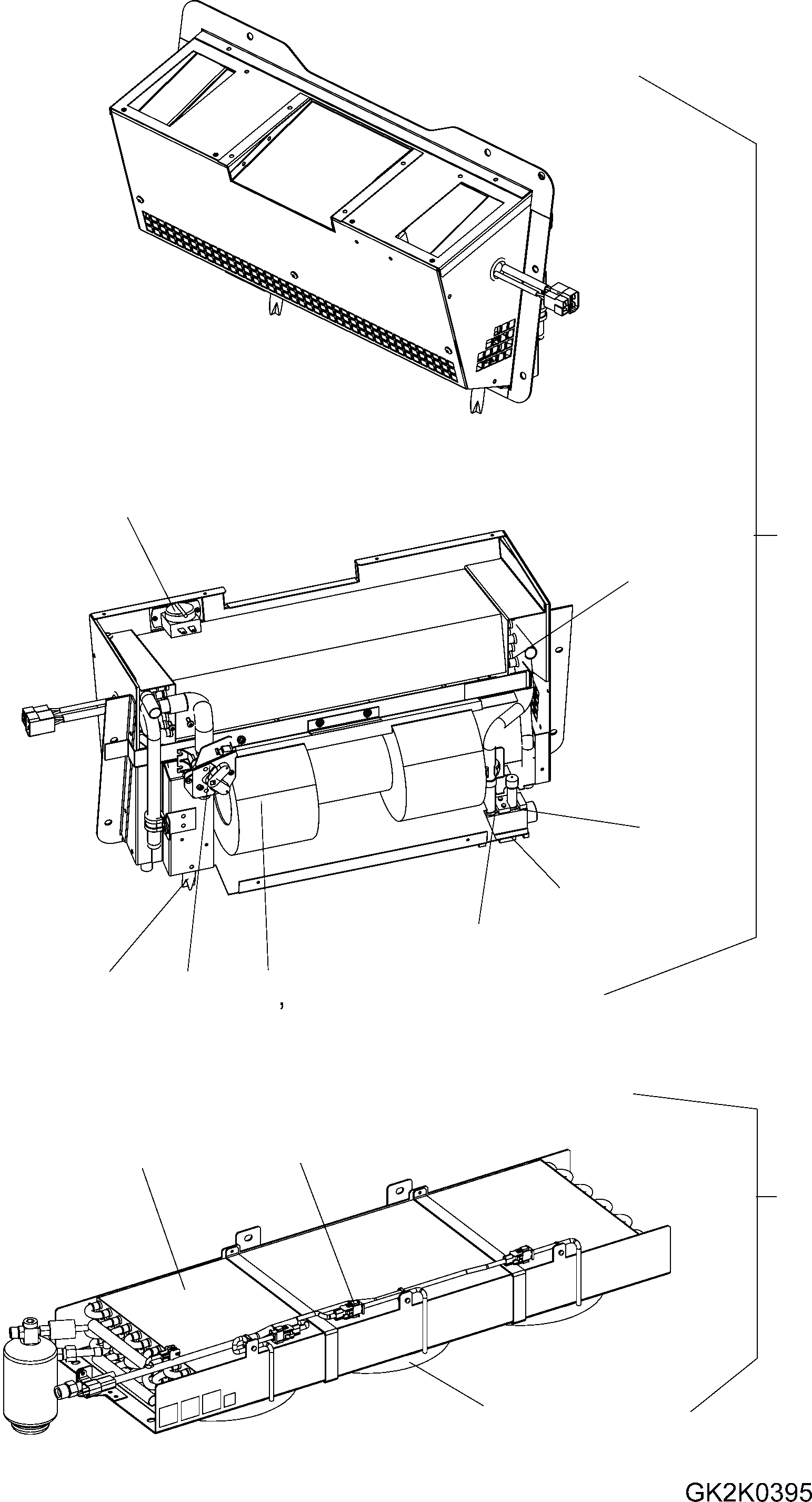 Схема запчастей Komatsu WA70-6 - КОНДИЦ. ВОЗДУХА И КРЫШКАACITOR (ВНУТР. ЧАСТИ) (SN: H7-) K OPERATORґS ОБСТАНОВКА И СИСТЕМА УПРАВЛЕНИЯ