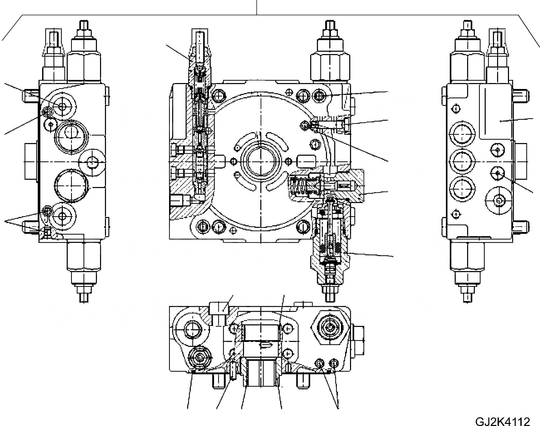 Схема запчастей Komatsu WA70-6 - ГИДР. НАСОС. (ВНУТР. ЧАСТИ) (/) Y ОСНОВН. КОМПОНЕНТЫ И РЕМКОМПЛЕКТЫ