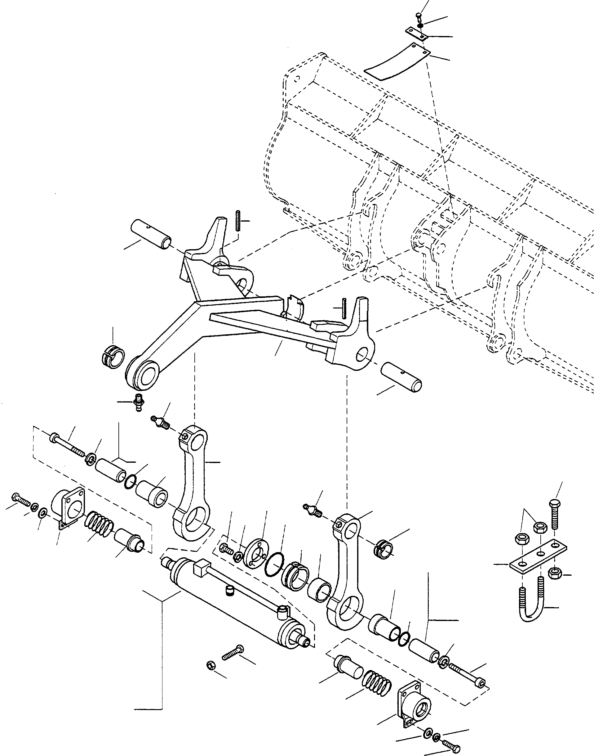 Схема запчастей Komatsu WA75-1 - QUICK CHANGE DEVICE ОБОРУД-Е