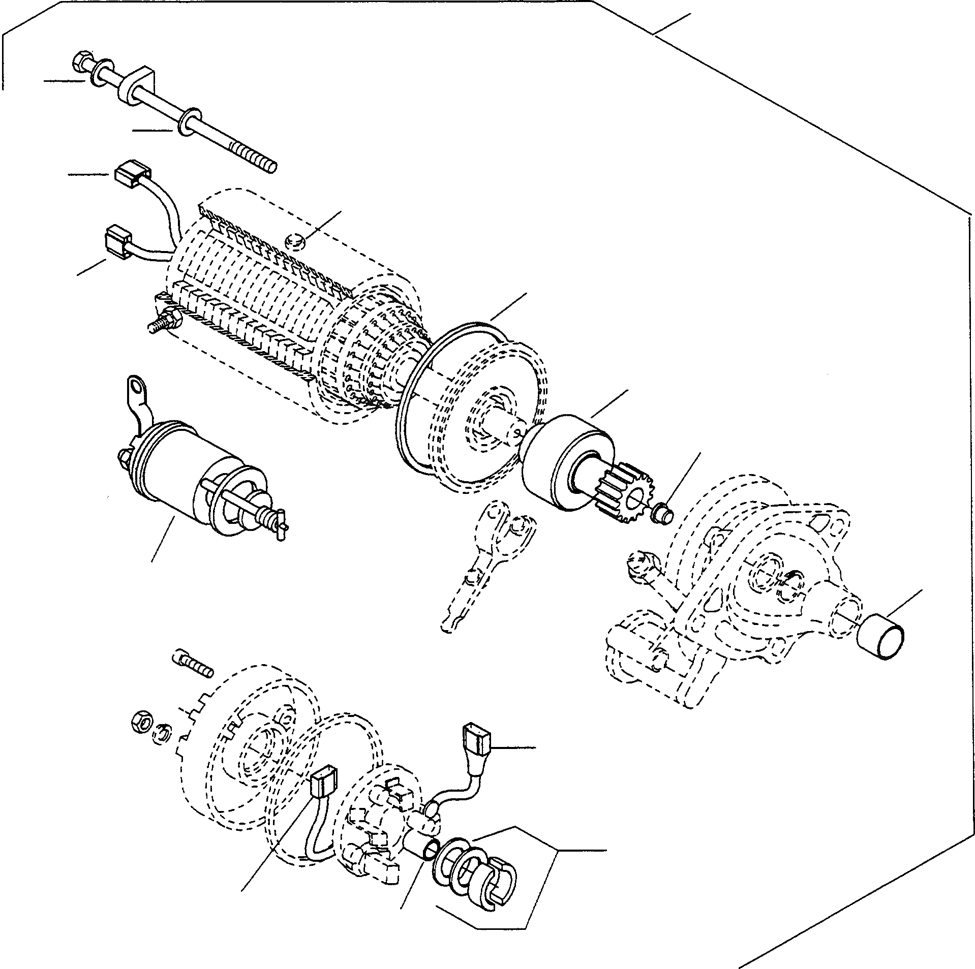 Схема запчастей Komatsu WA75-1 - STARTERМОТОР ЭЛЕКТРИЧ. СИСТЕМА