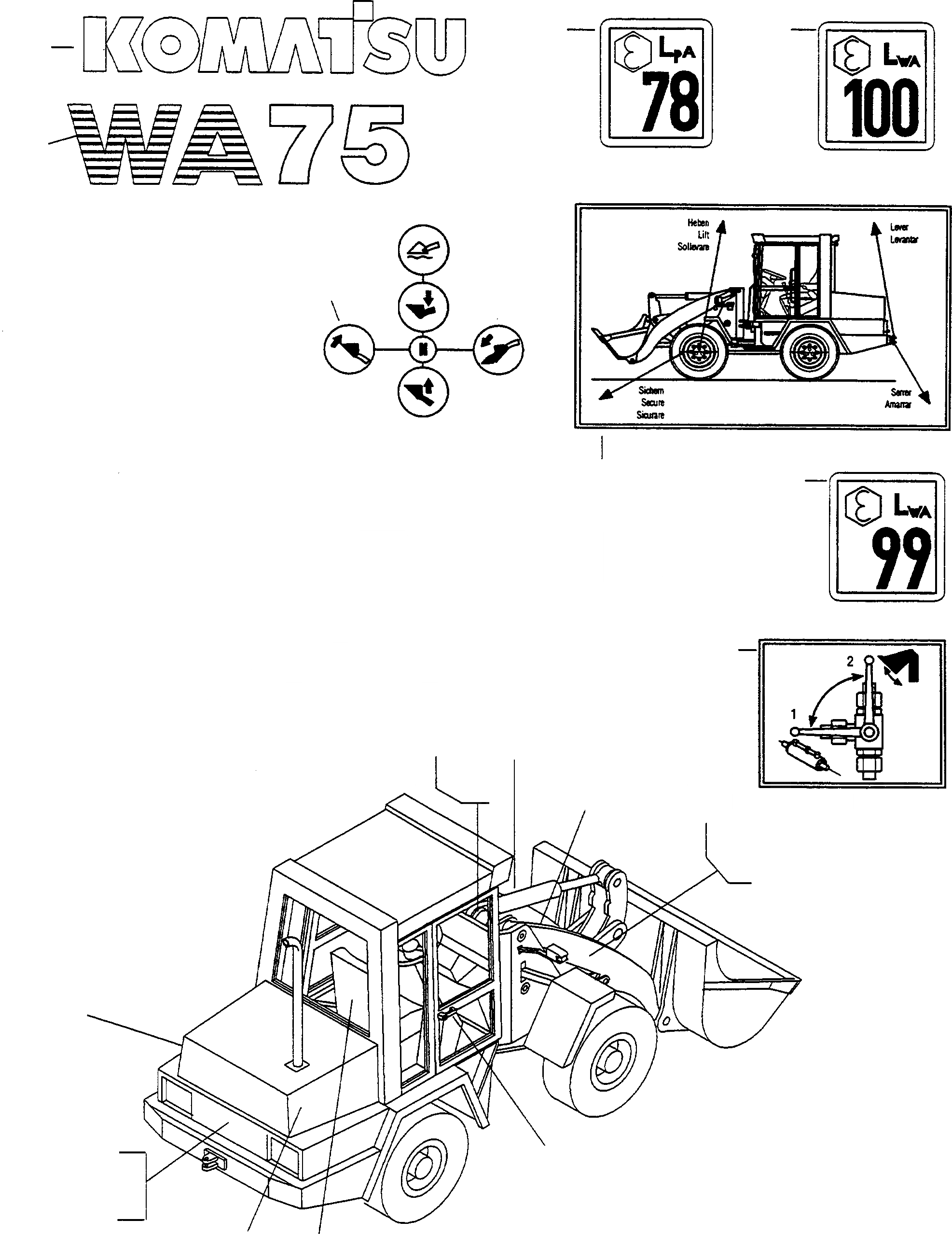 Схема запчастей Komatsu WA75-1 - БУКВЕНН., EXECUTION I ИНСТРУМЕНТ, АКСЕССУАРЫ, БУКВЕНН.