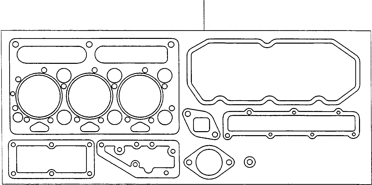 Схема запчастей Komatsu WA75-1S - КОМПЛЕКТ ПРОКЛАДОК, ГОЛОВКА ЦИЛИНДРОВ ДВИГАТЕЛЬ, КРЕПЛЕНИЕ ДВИГАТЕЛЯ