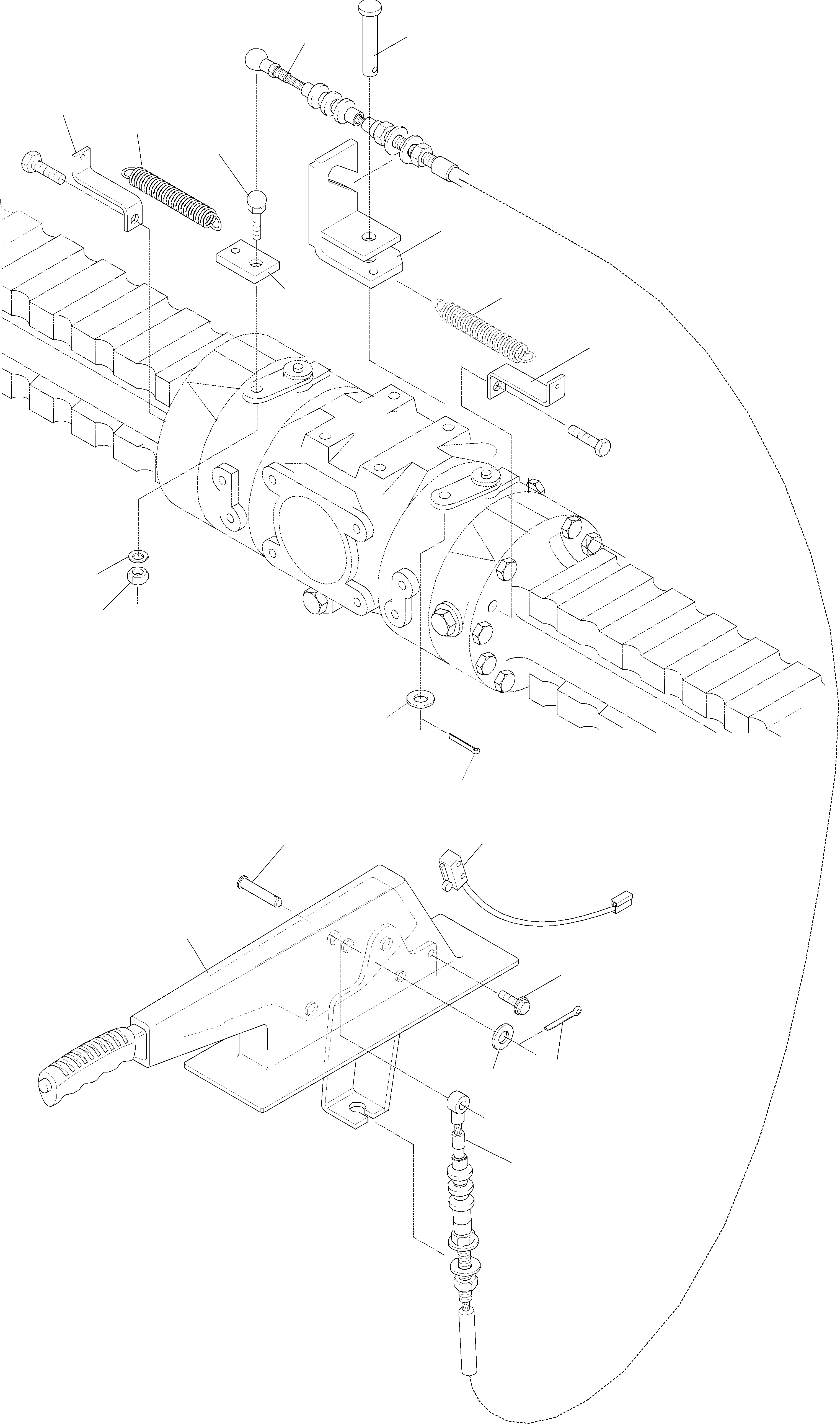 Схема запчастей Komatsu WA75-3 - HAND ТОРМОЗ. И OPERATING ASSEMBLY 9 ТОРМОЗ. СИСТЕМА