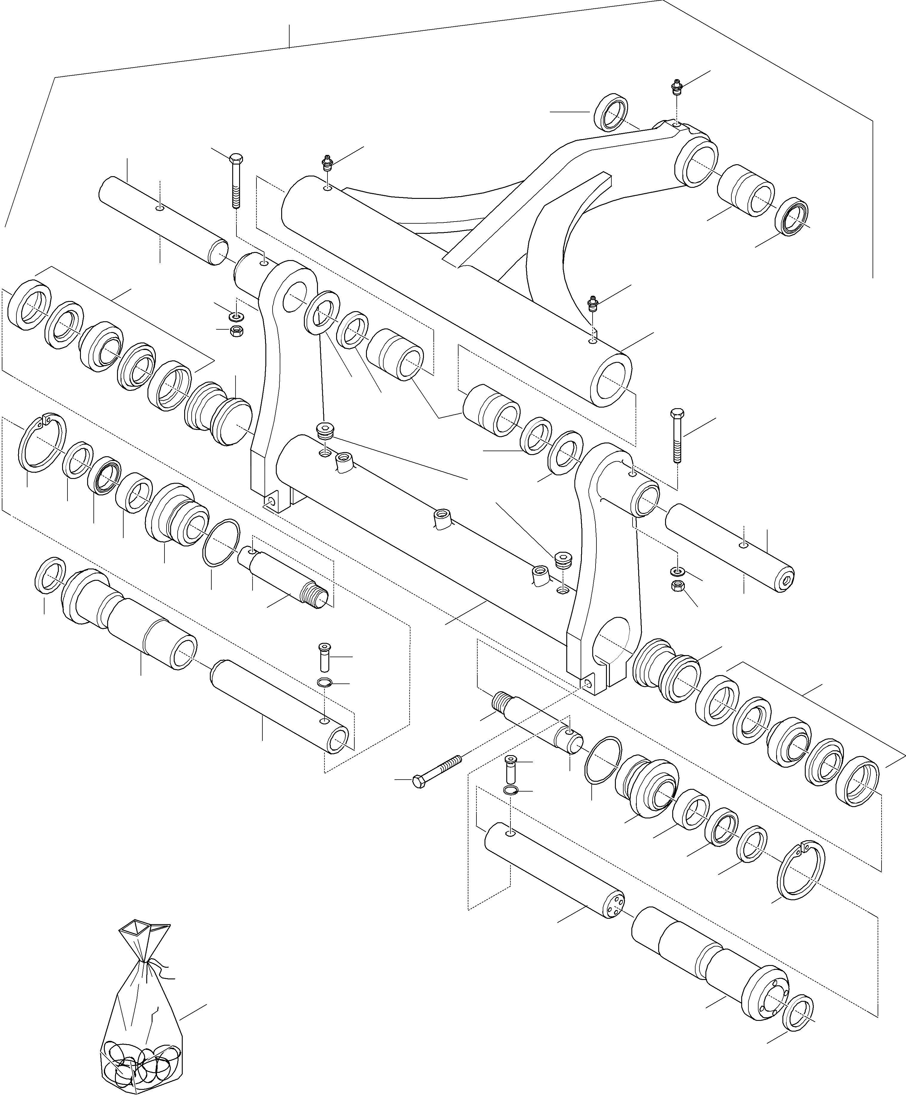 Схема запчастей Komatsu WA75-3 - QUICK CHANGE DEVICE, EXECUTION I ОБОРУД-Е