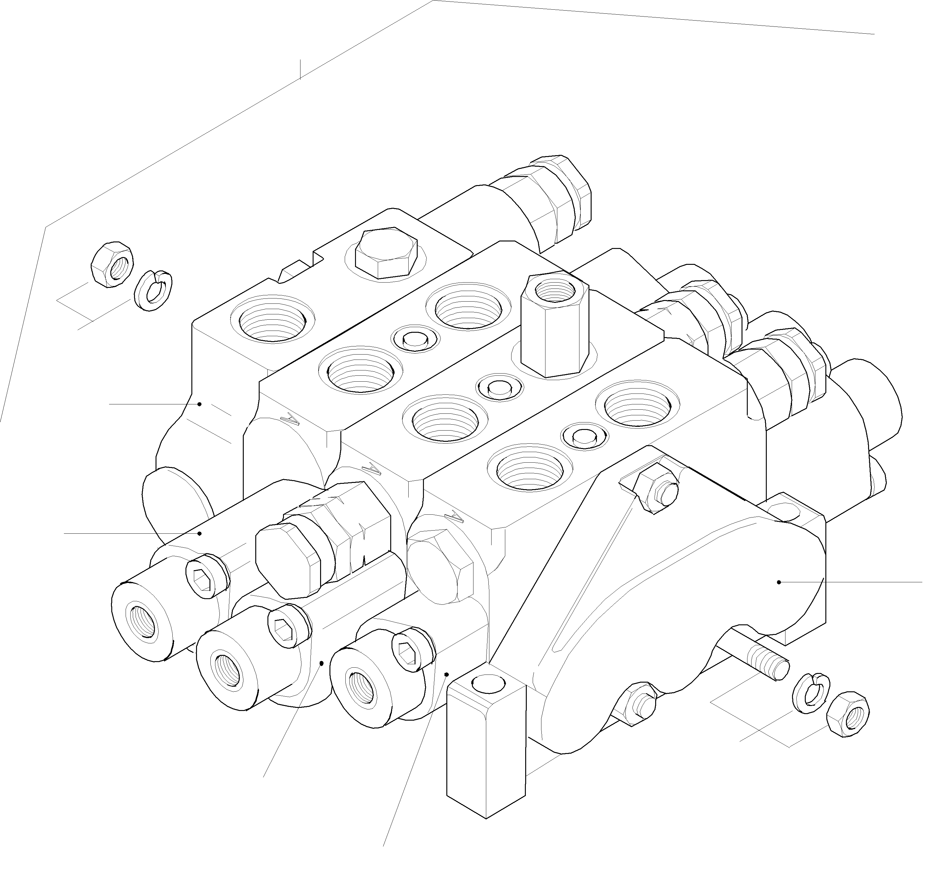 Схема запчастей Komatsu WA75-3 - УПРАВЛЯЮЩ. КЛАПАН ГИДРАВЛИКА