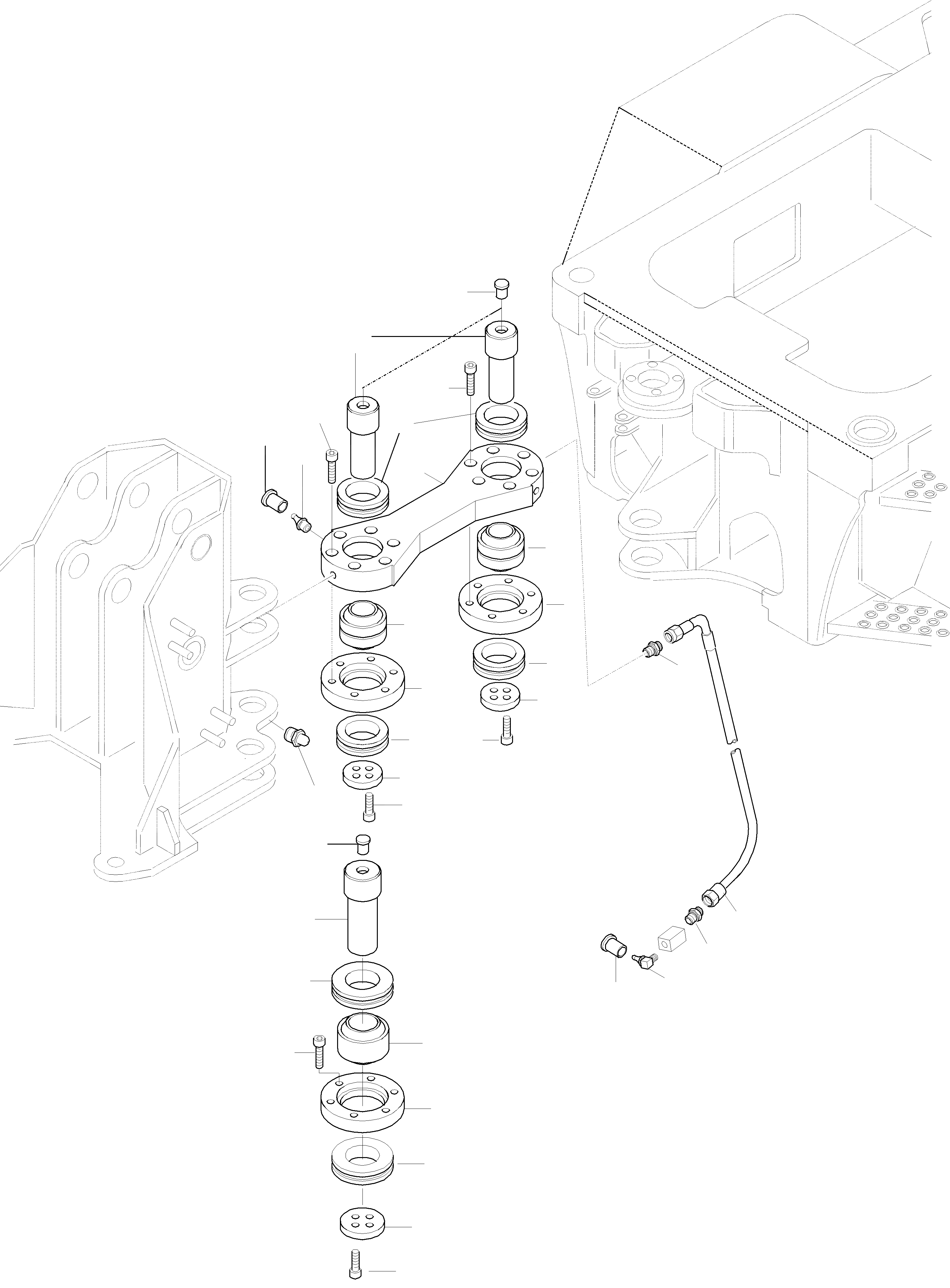 Схема запчастей Komatsu WA75-3 FLEET - HINGE РАМА