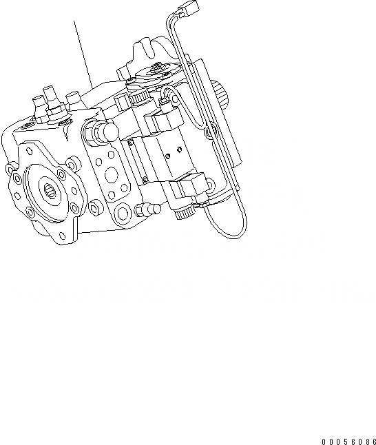 Схема запчастей Komatsu WA80-3 - HST НАСОС(№-) СИЛОВАЯ ПЕРЕДАЧА