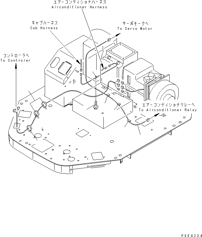 Схема запчастей Komatsu WA80-3 - ОБОГРЕВАТЕЛЬ. (ЭЛЕКТРИКА)(№-7) OPERATIORS ОБСТАНОВКА И СИСТЕМА УПРАВЛЕНИЯ