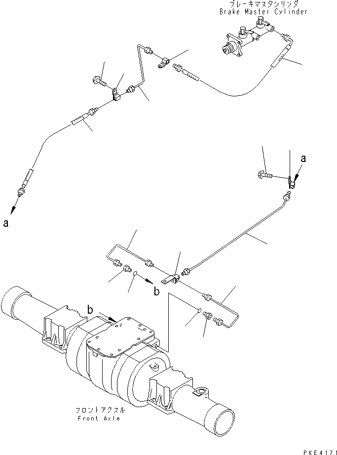 Схема запчастей Komatsu WA80-3 - УПРАВЛ-Е ТОРМОЗОМ (ПЕРЕДН. ТРУБЫ) OPERATIORS ОБСТАНОВКА И СИСТЕМА УПРАВЛЕНИЯ