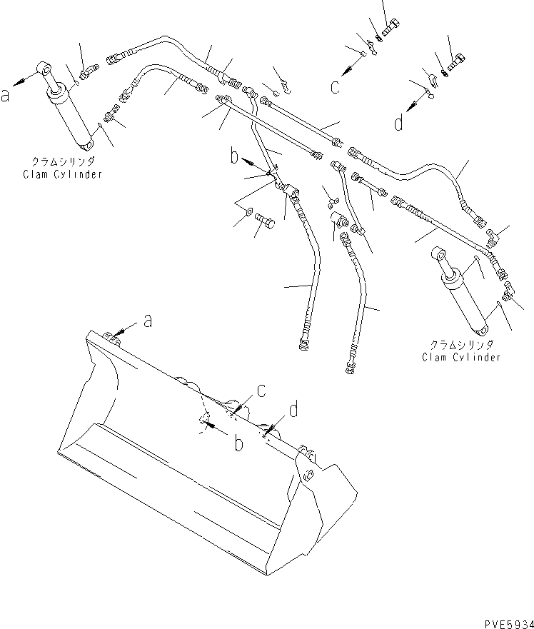 Схема запчастей Komatsu WA80-3 - МНОГОЦЕЛЕВ. КОВШ (ГИДРОЛИНИЯ) РАБОЧЕЕ ОБОРУДОВАНИЕ