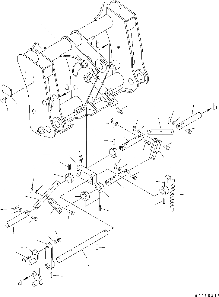 Схема запчастей Komatsu WA80-3 - СОЕДИНИТ. УСТР-ВО (ДЛЯ P.A.P. ИЛИ S.P.A.P.)(№-) РАБОЧЕЕ ОБОРУДОВАНИЕ