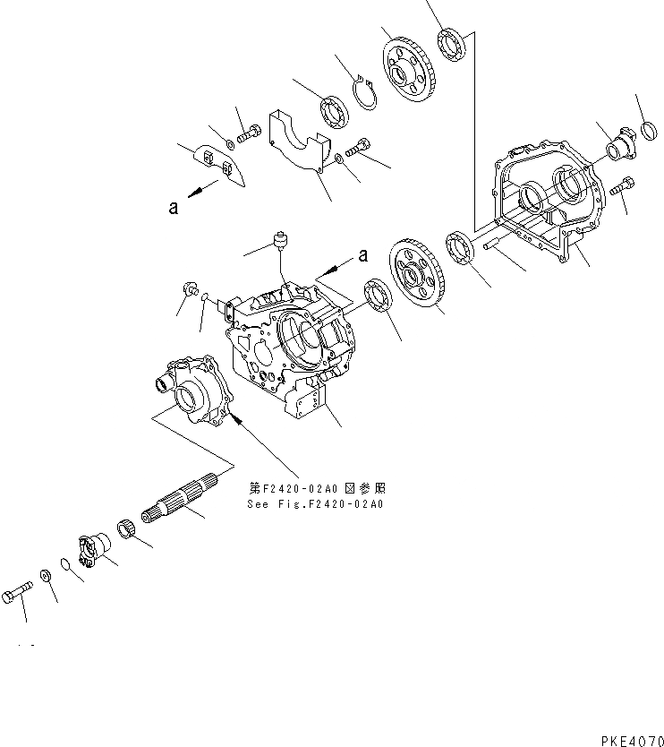 Схема запчастей Komatsu WA80-3-SW - ПЕРЕДАЧА (ВНУТР. ЧАСТИ¤ /) ТРАНСМИССИЯ