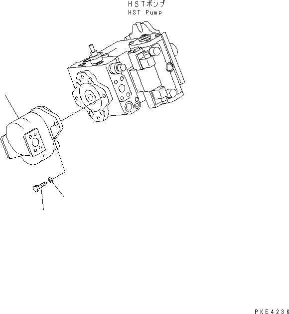 Схема запчастей Komatsu WA80-3-SW - НАСОС (ГИДР. НАСОС. И ЭЛЕМЕНТЫ КРЕПЛЕНИЯ) ГИДРАВЛИКА