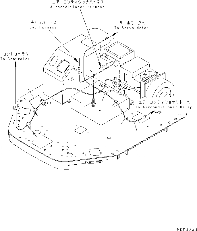 Схема запчастей Komatsu WA80-3-SW - ОБОГРЕВАТЕЛЬ. (ЭЛЕКТРИКА)(№-7) OPERATIORS ОБСТАНОВКА И СИСТЕМА УПРАВЛЕНИЯ