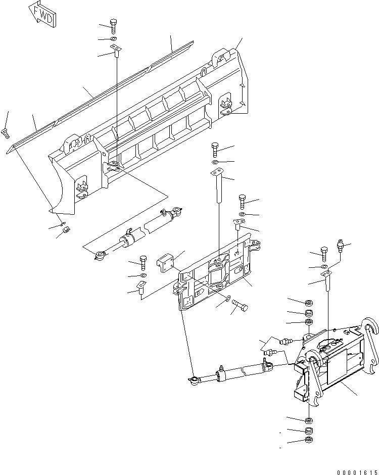 Схема запчастей Komatsu WA80-3-SW - S.P.A.P. (ОТВАЛ И НЕСУЩИЙ ЭЛЕМЕНТ) (ДЛЯ СОЕДИНИТ. УСТР-ВО)(№-) РАБОЧЕЕ ОБОРУДОВАНИЕ