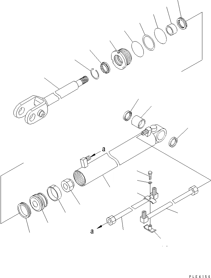 Схема запчастей Komatsu WA80-3-SW - ГИДРОЦИЛИНДР ПОДЪЕМА(№-) ОСНОВН. КОМПОНЕНТЫ И РЕМКОМПЛЕКТЫ