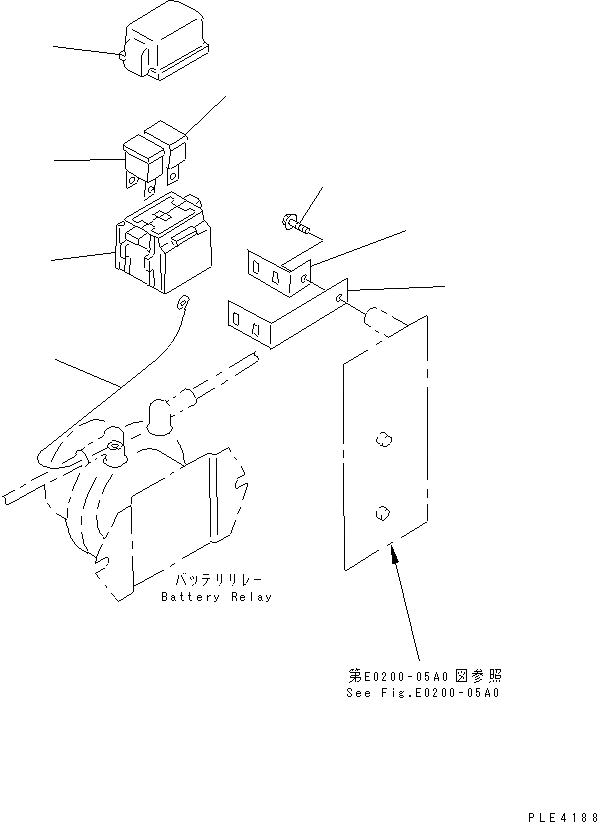 Схема запчастей Komatsu WA80-3-CB - ПРОВОДКА (ПЕРЕДН. РАМА) (ДЛЯ ПОДОГРЕВ WIRE СТЕКЛА) ЭЛЕКТРИКА