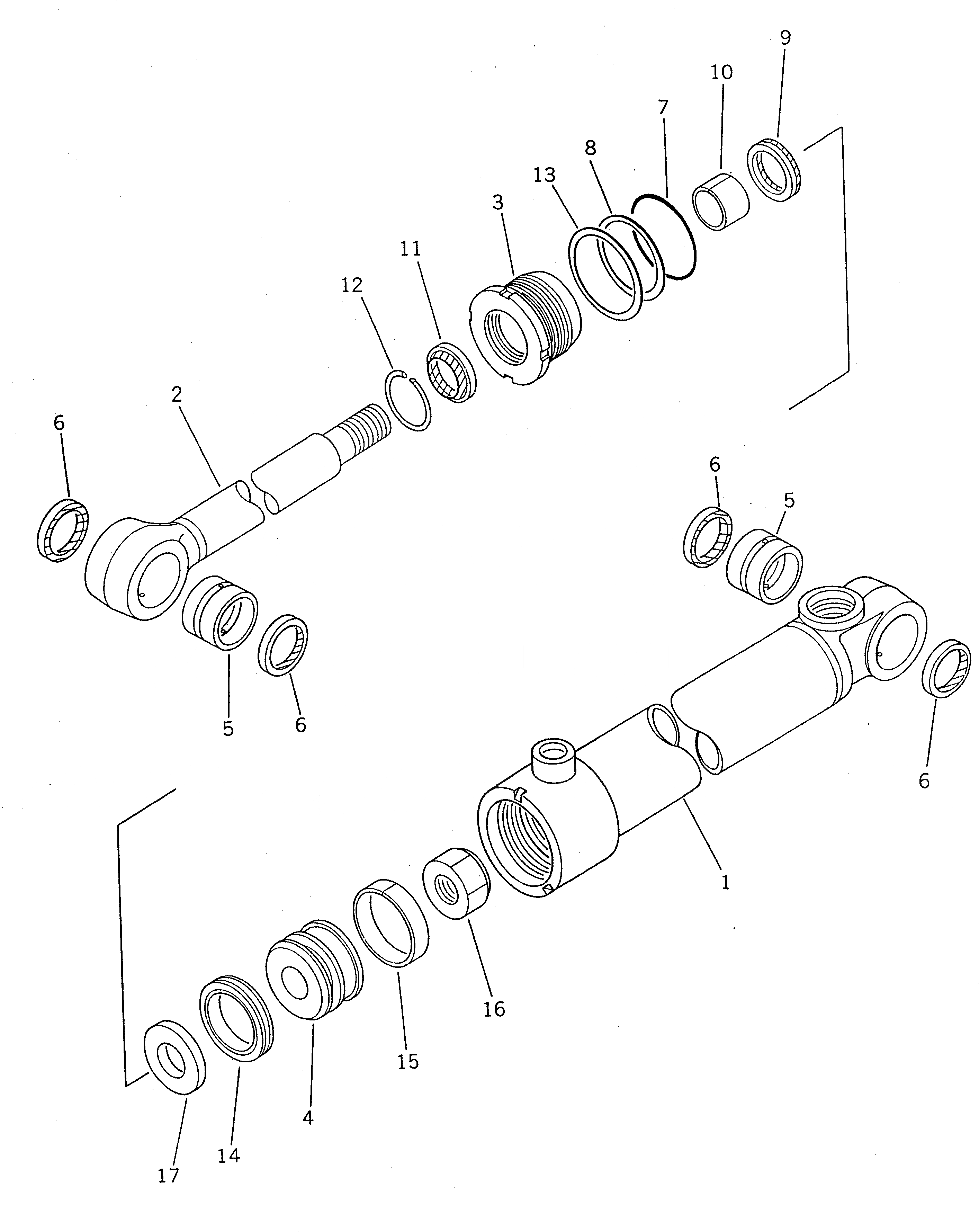 Схема запчастей Komatsu WA80-3-CB - ЦИЛИНДР НАКЛОНА (ДЛЯ P.A.P.)(№-) ОСНОВН. КОМПОНЕНТЫ И РЕМКОМПЛЕКТЫ