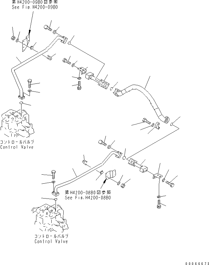 Схема запчастей Komatsu WA800-3E0 - ГИДРАВЛ ЛИНИЯ (ЛИНИЯ ГИДРОЦИЛИНДРА ПОДЪЕМА)(№7-) ГИДРАВЛИКА