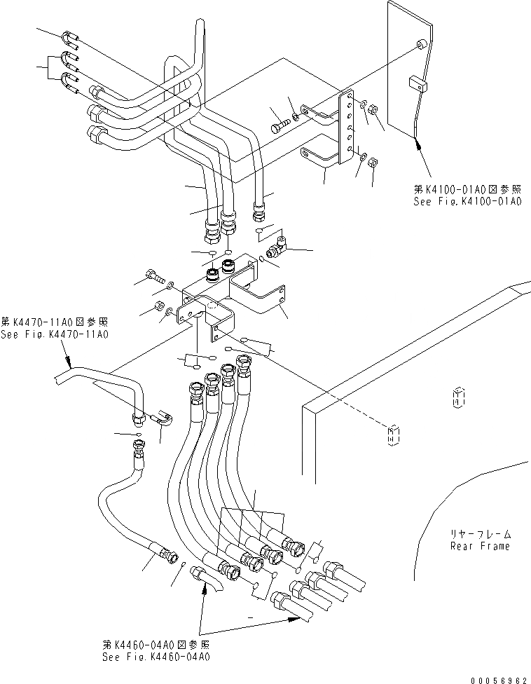 Схема запчастей Komatsu WA800-3E0 - ТОРМОЗНАЯ ГИДРОЛИНИЯ (ВСАСЫВ. И ВОЗВРАТН. ЛИНИЯ) (/)(№7-7) КАБИНА ОПЕРАТОРА И СИСТЕМА УПРАВЛЕНИЯ