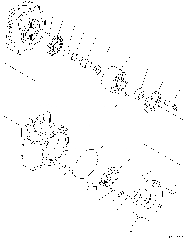 Схема запчастей Komatsu WA800-3E0 - ПОГРУЗ. НАСОС (/) (GALEO)(№7-) ОСНОВН. КОМПОНЕНТЫ И РЕМКОМПЛЕКТЫ