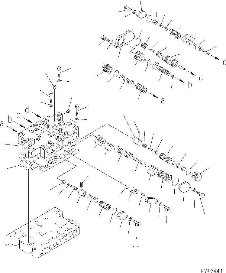 Схема запчастей Komatsu WA800-1-13 - КЛАПАН УПРАВЛЕНИЯ ТРАНСМИССИЕЙ (/) ТРАНСМИССИЯ