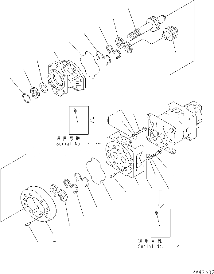 Схема запчастей Komatsu WA800-1-13 - ГИДРОТРАНСФОРМАТОР И P.O.C. НАСОС (/) УПРАВЛ-Е РАБОЧИМ ОБОРУДОВАНИЕМ