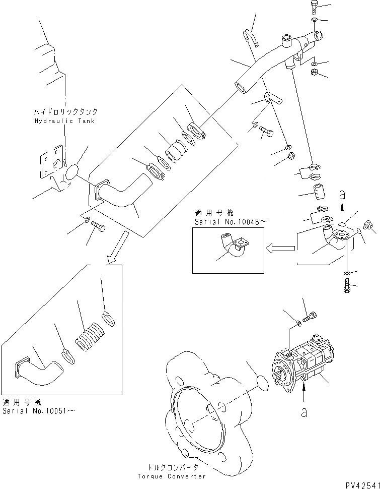 Схема запчастей Komatsu WA800-1-13 - ГИДРОЛИНИЯ (ИЗ БАКА В НАСОС /) УПРАВЛ-Е РАБОЧИМ ОБОРУДОВАНИЕМ