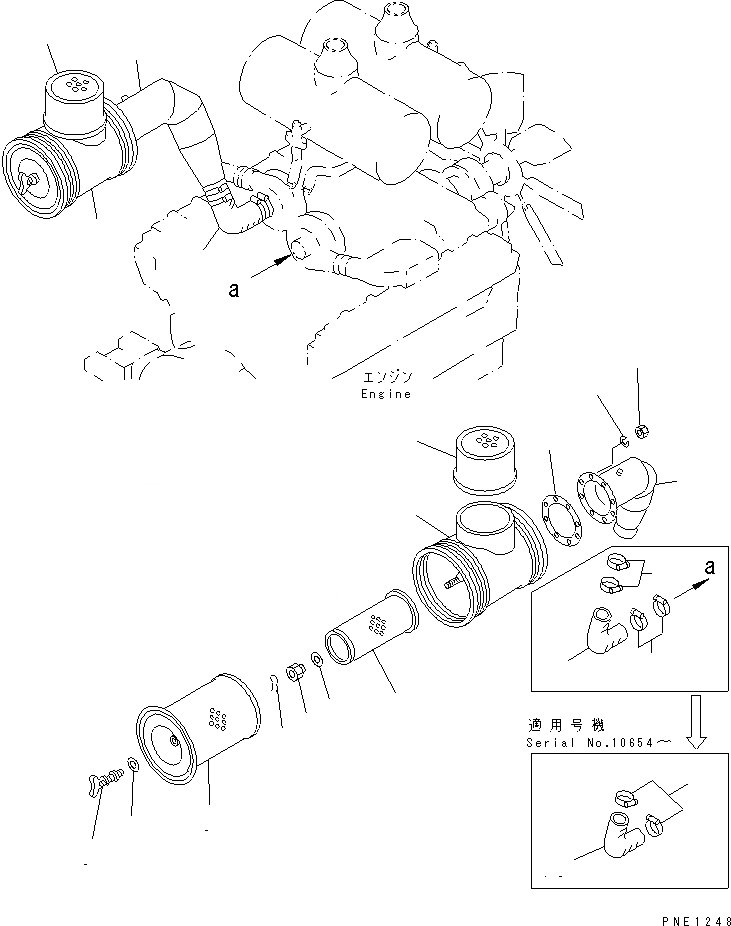 Схема запчастей Komatsu WA800-2 - ДВИГАТЕЛЬ RERATED ЧАСТИ (/) (С EXTENSION ПРЕФИЛЬТР)(№-) КОМПОНЕНТЫ ДВИГАТЕЛЯ И ЭЛЕКТРИКА