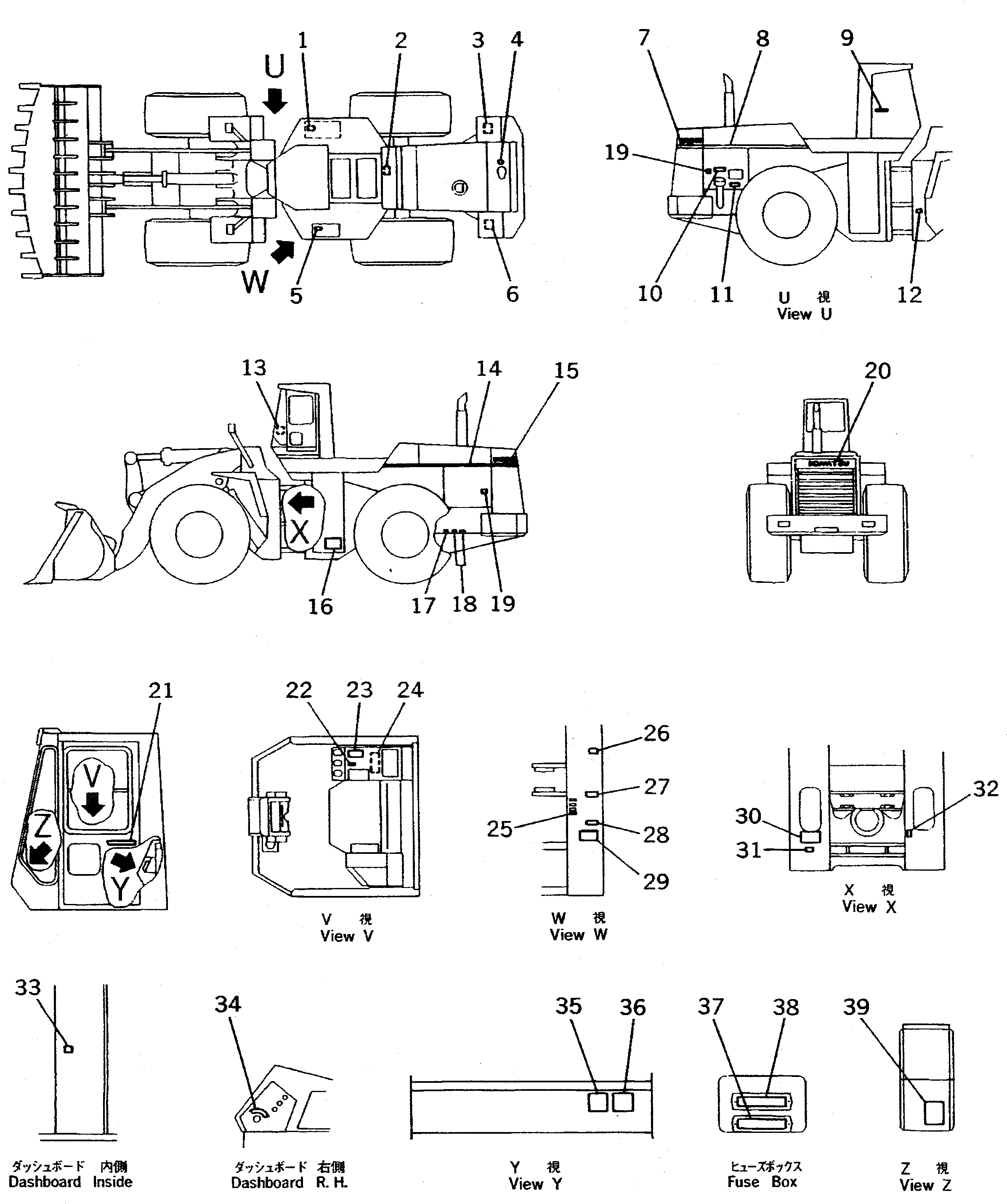 Схема запчастей Komatsu WA800-2 - МАРКИРОВКА (ИСПАНИЯ)(№-) МАРКИРОВКА¤ ИНСТРУМЕНТ И РЕМКОМПЛЕКТЫ