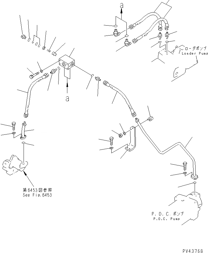 Схема запчастей Komatsu WA800-1-A - ГИДРОЛИНИЯ (P.O.C. И ЛИНИЯ КЛАПАНА PPC /7) УПРАВЛ-Е РАБОЧИМ ОБОРУДОВАНИЕМ
