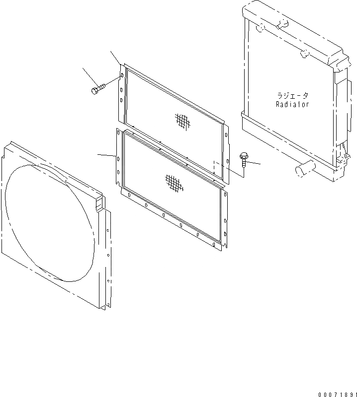 Схема запчастей Komatsu WA800-3 - РАДИАТОР (РАДИАТОР DUST И DIRT ЗАЩИТА)(№8-) СИСТЕМА ОХЛАЖДЕНИЯ