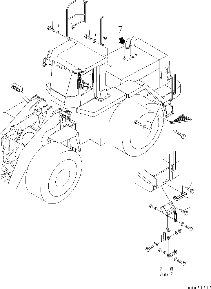 Схема запчастей Komatsu WA800-3 - КОРПУС АККУМУЛЯТОРА¤ ПРАВ. (КОРПУС АККУМУЛЯТОРА И ЛЕСТНИЦА КРЕПЛЕНИЕ)(№8-) ЭЛЕКТРИКА