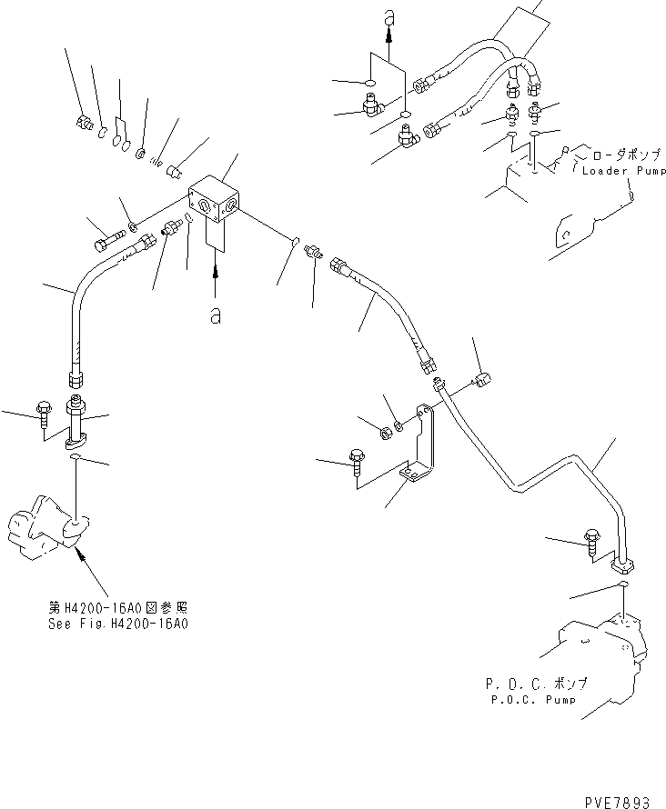 Схема запчастей Komatsu WA800-3 - ГИДРАВЛ ЛИНИЯ (ЛИНИЯ КЛАПАНА PPC ЗАДН. /) (КРОМЕ ЯПОН.)(№-8) ГИДРАВЛИКА