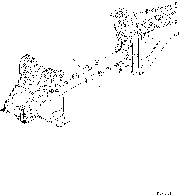 Схема запчастей Komatsu WA800-3 - ЦИЛИНДР РУЛЕВ. УПР-Я (ЦИЛИНДР И УПЛОТНЕНИЕ) (КРОМЕ ЯПОН.)(№-8) ОСНОВНАЯ РАМА И ЕЕ ЧАСТИ