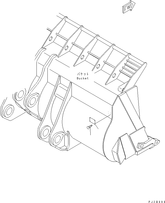 Схема запчастей Komatsu WA800-3 - КОВШ ТАБЛИЧКИ (EC REGULATION)(№-) РАБОЧЕЕ ОБОРУДОВАНИЕ