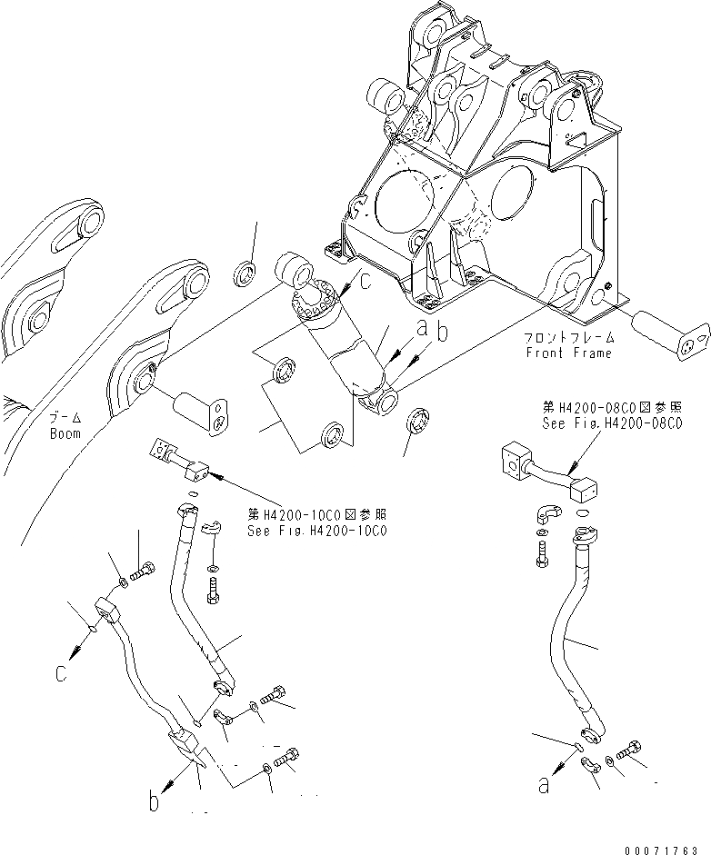 Схема запчастей Komatsu WA800-3 - ГИДРОЦИЛИНДР ПОДЪЕМА (ЛЕВ.)(№8-) РАБОЧЕЕ ОБОРУДОВАНИЕ