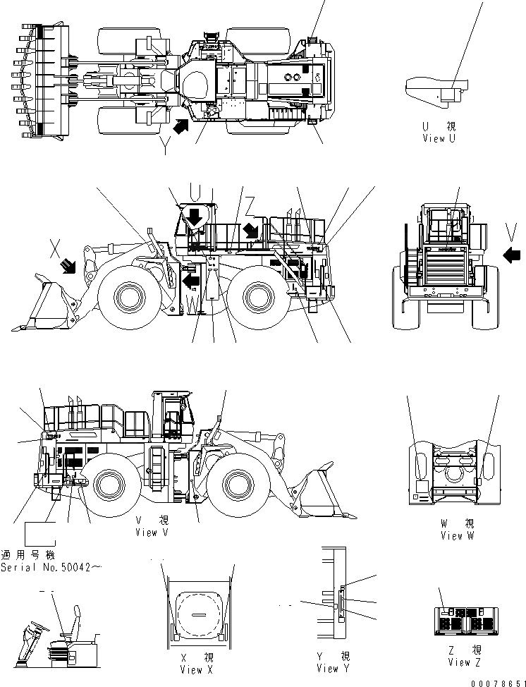 Схема запчастей Komatsu WA800-3 - МАРКИРОВКА (ИСПАНИЯ) (ЭЛЕКТР. GOVENOR СПЕЦ-Я.)(№-) МАРКИРОВКА