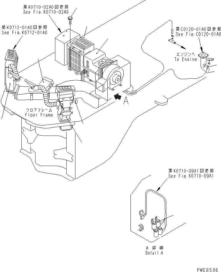 Схема запчастей Komatsu WA800-3 - ОБОГРЕВАТЕЛЬ. (ОБОГРЕВАТЕЛЬ. КОМПЛЕКТ) (EXCPET JAPAN) КАБИНА ОПЕРАТОРА И СИСТЕМА УПРАВЛЕНИЯ
