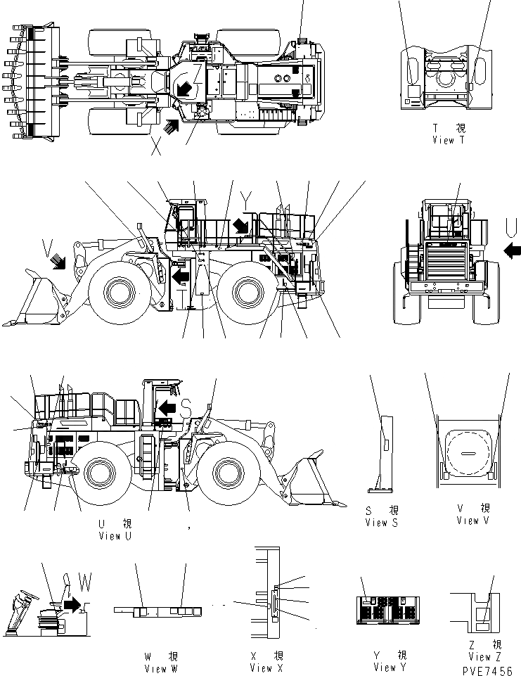 Схема запчастей Komatsu WA800-3 - МАРКИРОВКА (/) КАТАЛОГИ ЗЧ