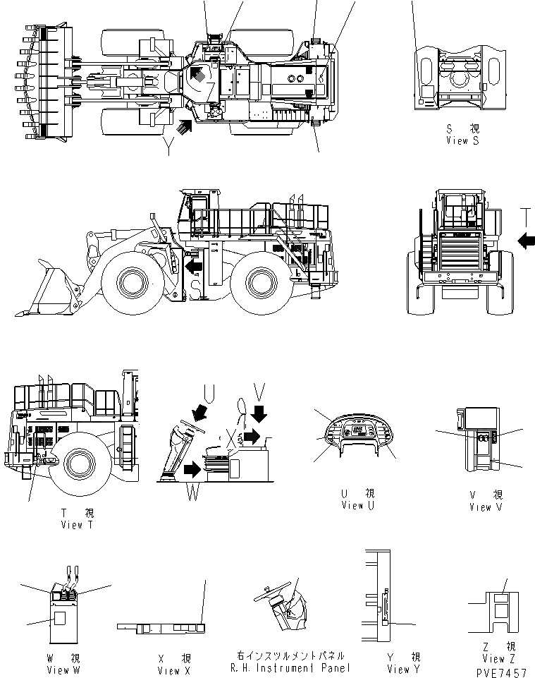 Схема запчастей Komatsu WA800-3 - МАРКИРОВКА (/) КАТАЛОГИ ЗЧ